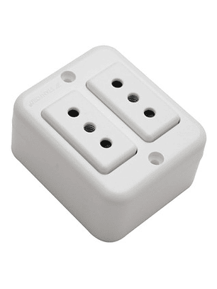 Toma Corriente Doble Sobrepuesto Castillo