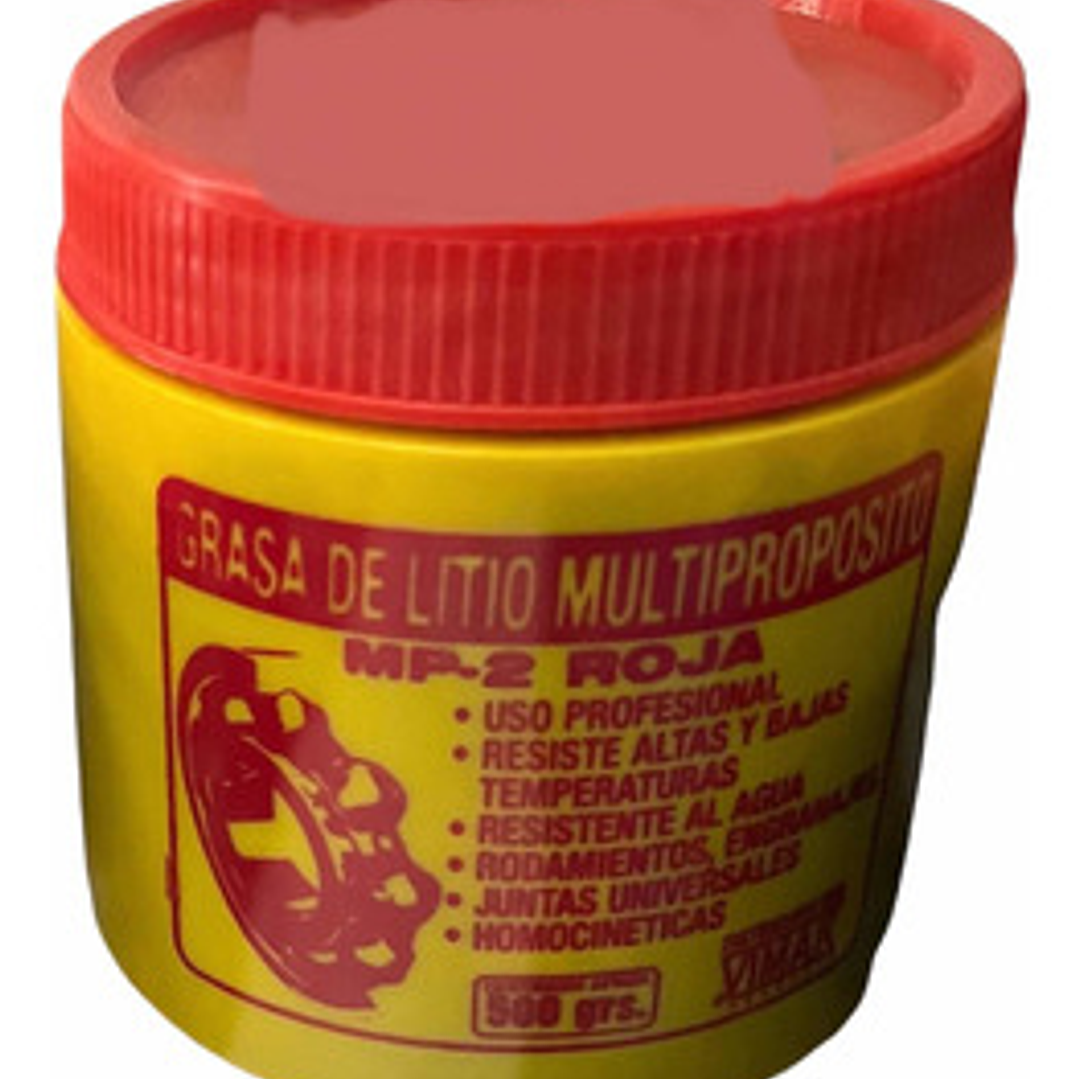 Grasa 250 Gr Multiproposito Litio Roja 1