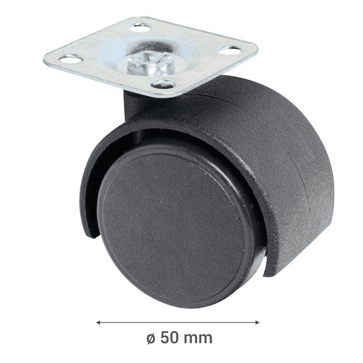 Rueda Mueble 50mm 1