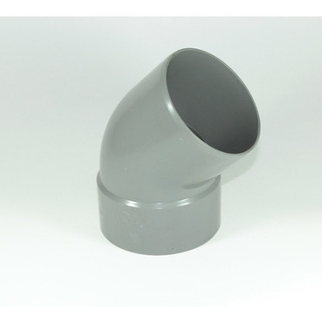 Codo Pvc Gris 110x45 Mm 1