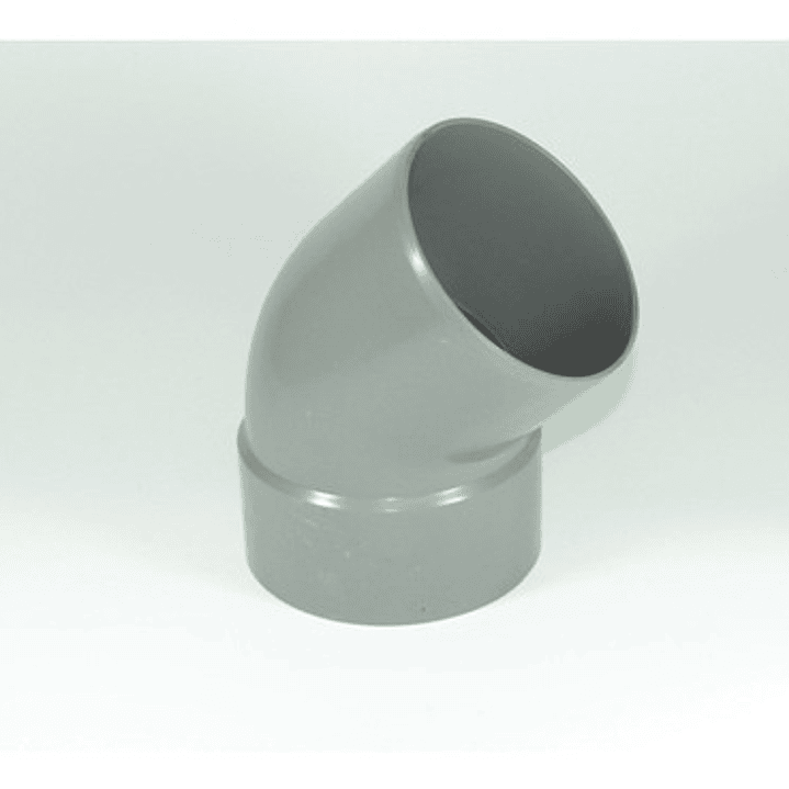 Codo Pvc Gris 110x45 Mm 1