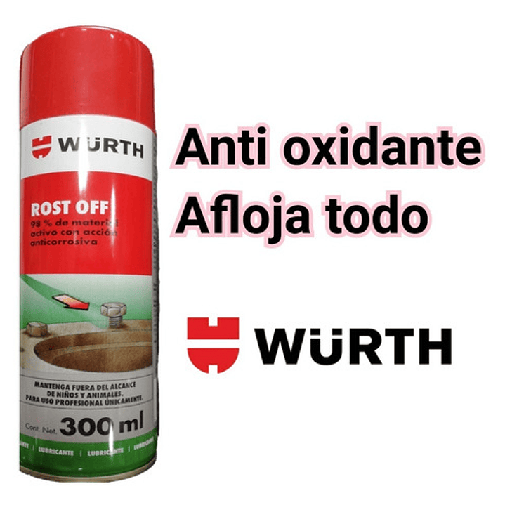 Desoxidante Wurth 300ml. Rost Off 1