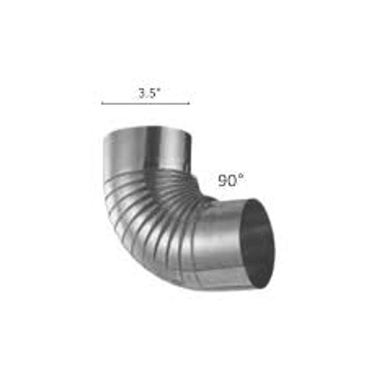 Codo Galvanizado 3.5 X 90º 1