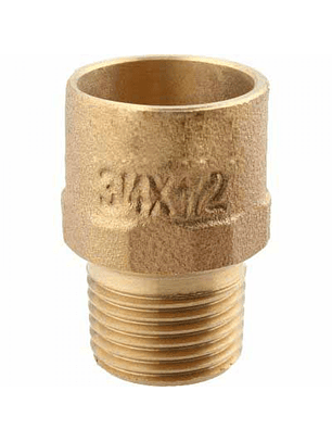 Terminal Bronce 3/4 So X 1/2' He