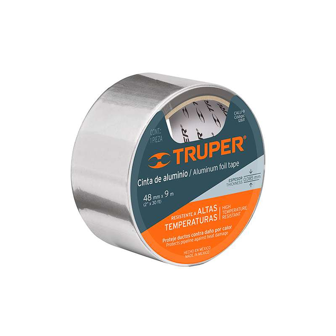Cinta Aluminio 9mt X 48mm Truper Cod. 12611 1