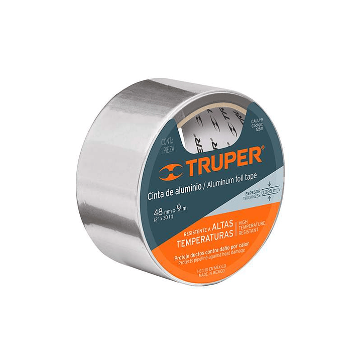 Cinta Aluminio 9mt X 48mm Truper Cod. 12611 1