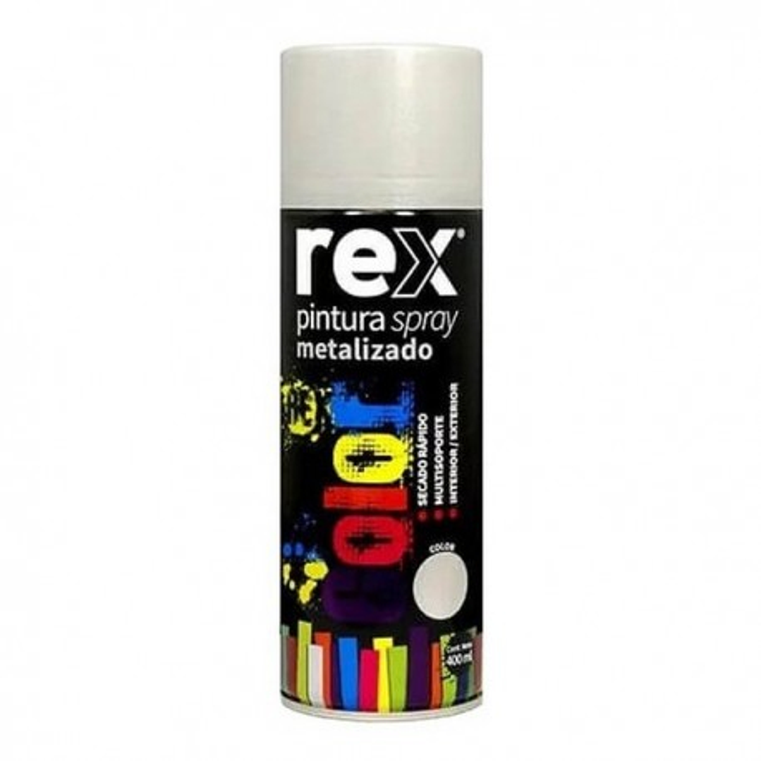 Esmalte Aero Rex Plata Metalizaddo 1