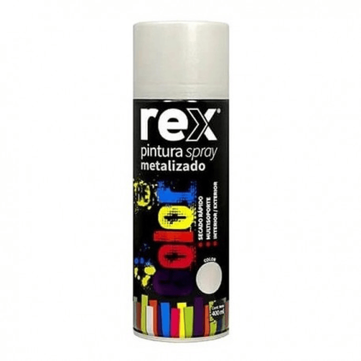 Esmalte Aero Rex Plata Metalizaddo 1
