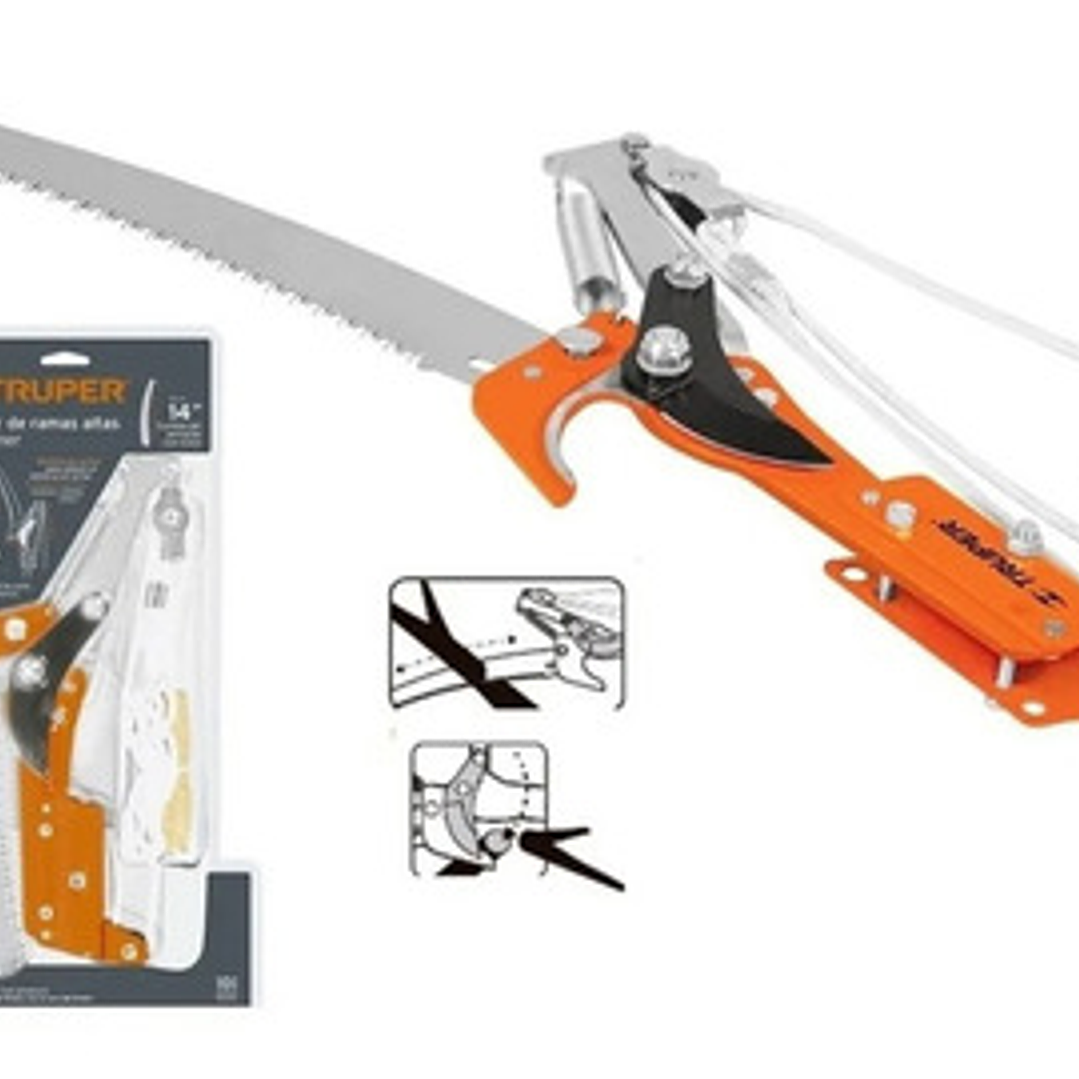 Tijera Cortador De Ramas Altura Truper Cod. 18401 1
