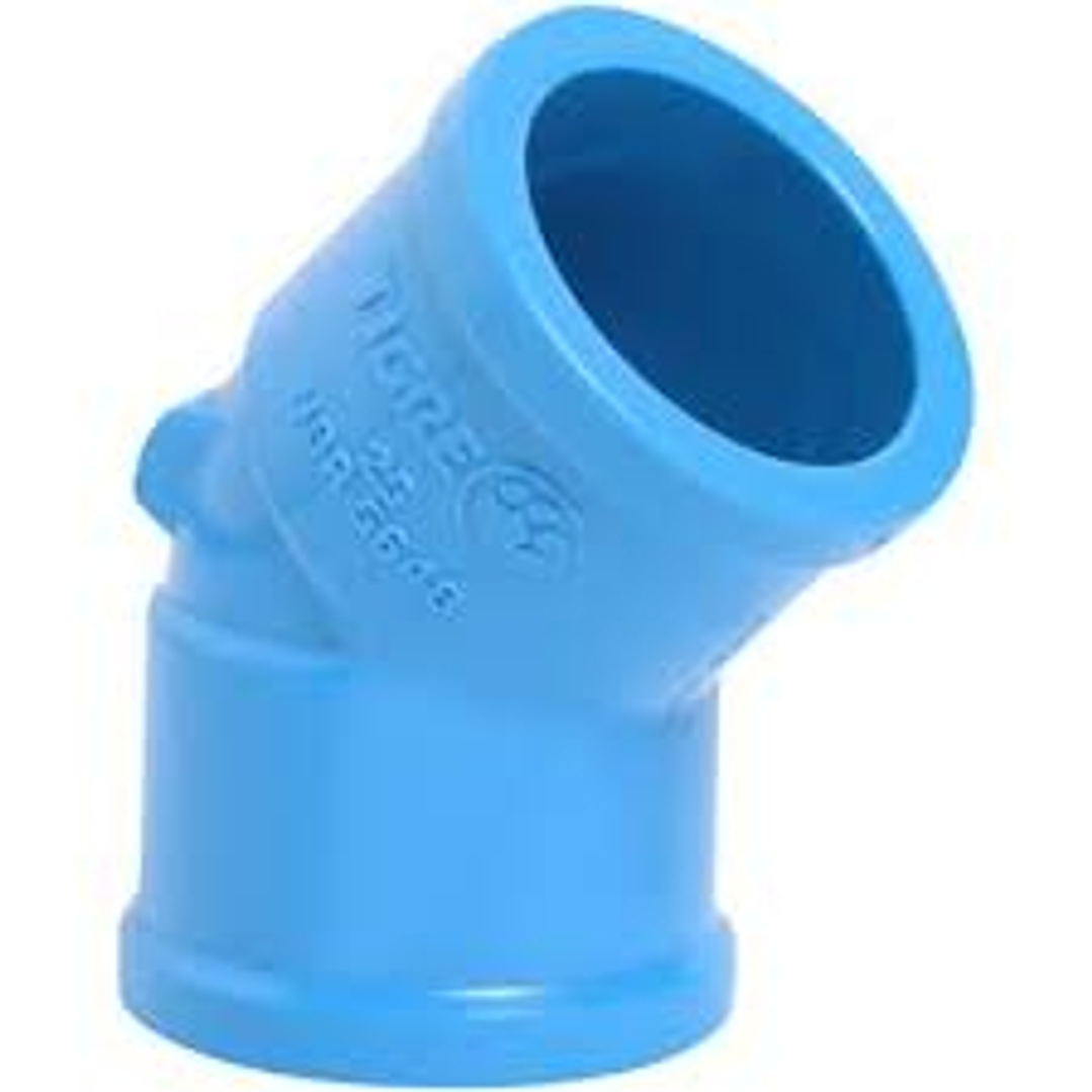 Codo Pvc Pre 40mm X 45° 1
