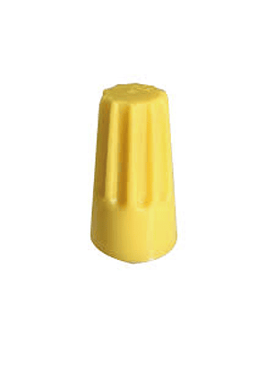 CONECTOR CABLE CONICO AMARILLO
