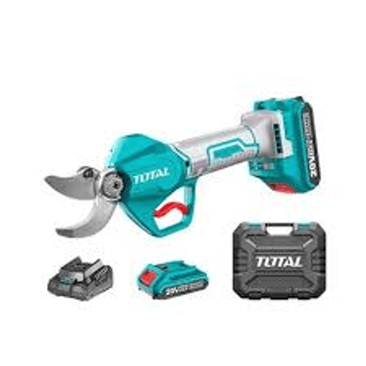 Tijera Podar Inalámbrica 20 V con Batería y Cargador TOTAL Herramientas  1