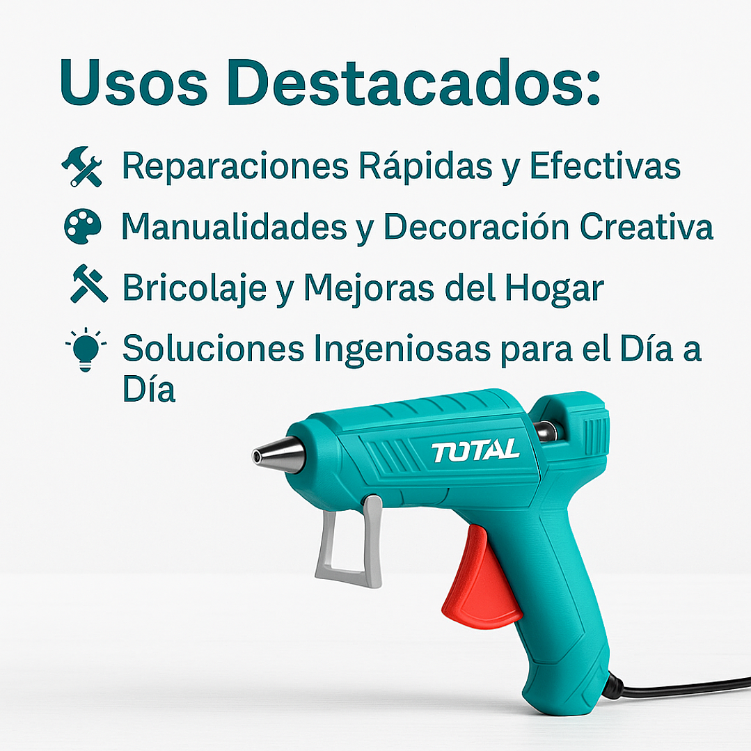 Pistola Pegar Silicona 100w Total 3