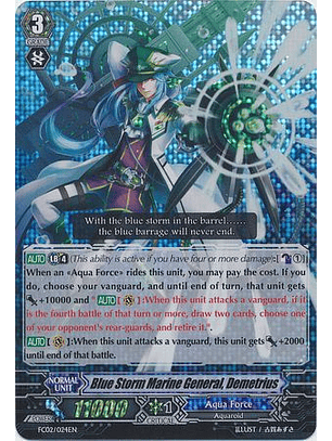 Blue Storm Marine General, Demetrius - FC02/024EN - Triple Rare (RRR)