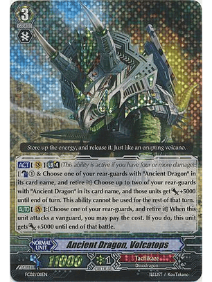 Ancient Dragon, Volcatops - FC02/011EN - Triple Rare (RRR)