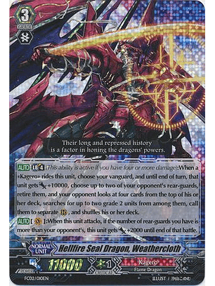 Hellfire Seal Dragon, Weathercloth - FC02/010EN - Triple Rare (RRR)