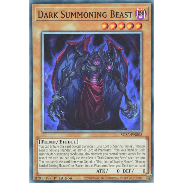 Dark Summoning Beast - SDSA-EN005 - Common 