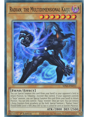Radian, the Multidimensional Kaiju - SDSA-EN012 - Common 