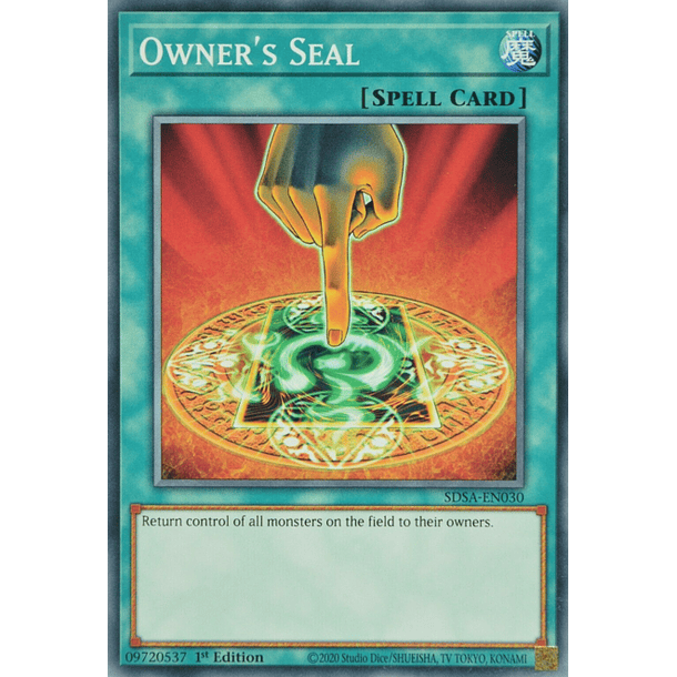 Owner's Seal - SDSA-EN030 - Common 