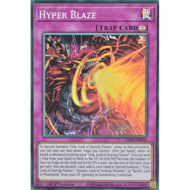 Hyper Blaze - SDSA-EN034 - Super Rare