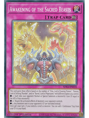 Awakening of the Sacred Beasts - SDSA-EN035 - Common 