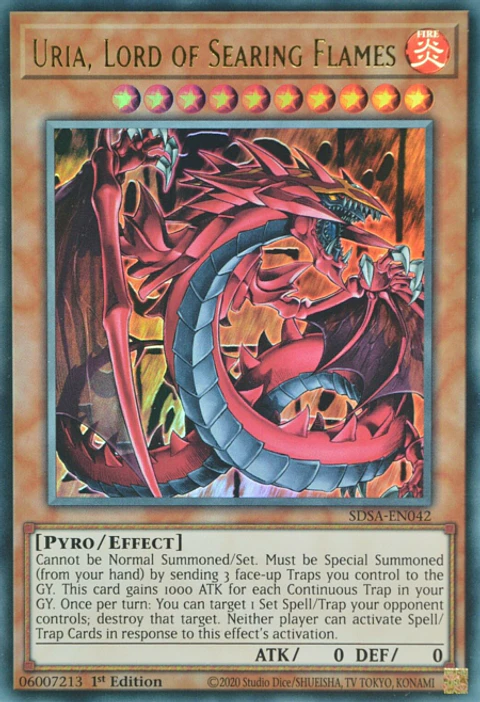 Uria, Lord of Searing Flames - SDSA-EN042 - Ultra Rare