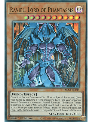 Raviel, Lord of Phantasms - SDSA-EN044 - Ultra Rare