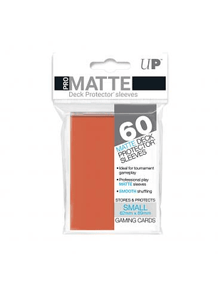 60ct Peach Small Deck Protectors Gloss