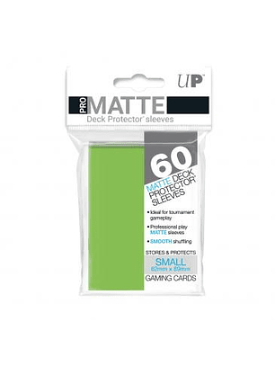 60ct Lime Green Small Deck Protectors Gloss