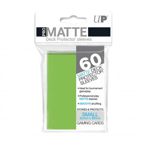 60ct Lime Green Small Deck Protectors Gloss
