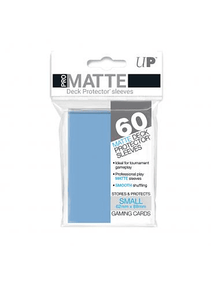 60ct Light Blue Small Deck Protectors Gloss