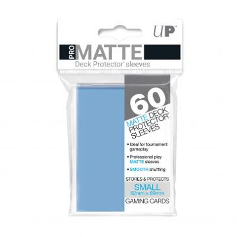 60ct Light Blue Small Deck Protectors Gloss