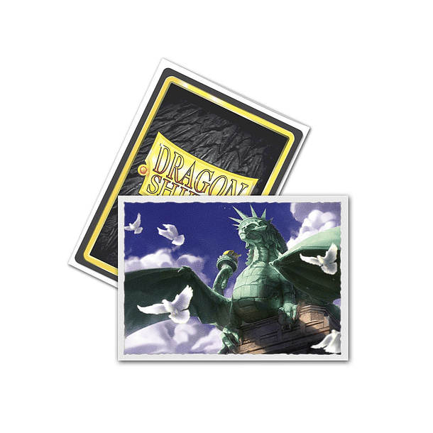 Micas Dragon Shield - ‘Dragon of Liberty’ - Matte 100 Standard Size Art (Back Order) 1