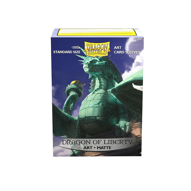 Micas Dragon Shield - ‘Dragon of Liberty’ - Matte 100 Standard Size Art (Back Order) 2