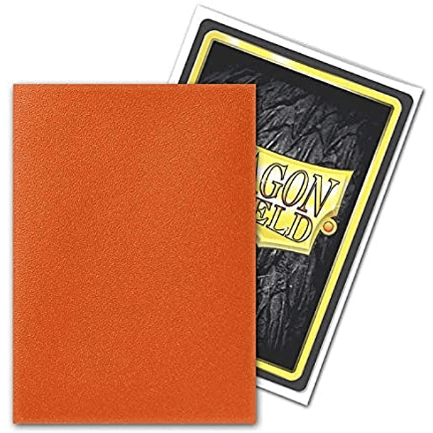 Micas Dragon Shield - Tangerine Matte 100 Standard Size (Back Order)