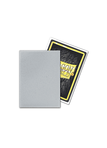Micas Dragon Shield - Silver Matte Non-Glare 100 Standard Size (Back Order)