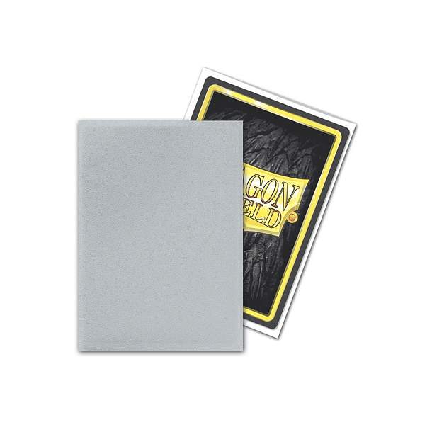 Micas Dragon Shield - Silver Matte Non-Glare 100 Standard Size (Back Order)