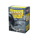 Micas Dragon Shield - Silver Matte Non-Glare 100 Standard Size (Back Order) 2