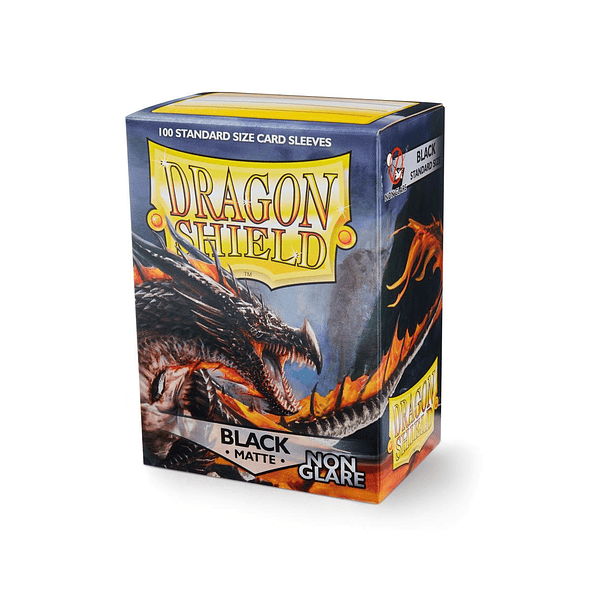 Micas Dragon Shield - Black Matte Non-Glare 100 Standard Size (Back Order) 2
