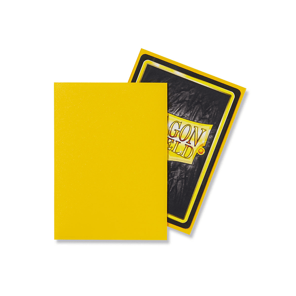 Micas Dragon Shield Yellow Matte 100 Standard Size (back Order) 1