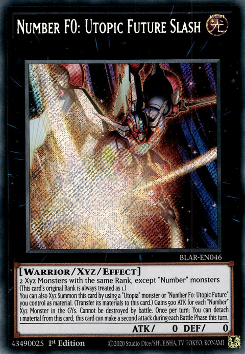 Number F0: Utopic Future Slash - BLAR-EN046 - Secret Rare