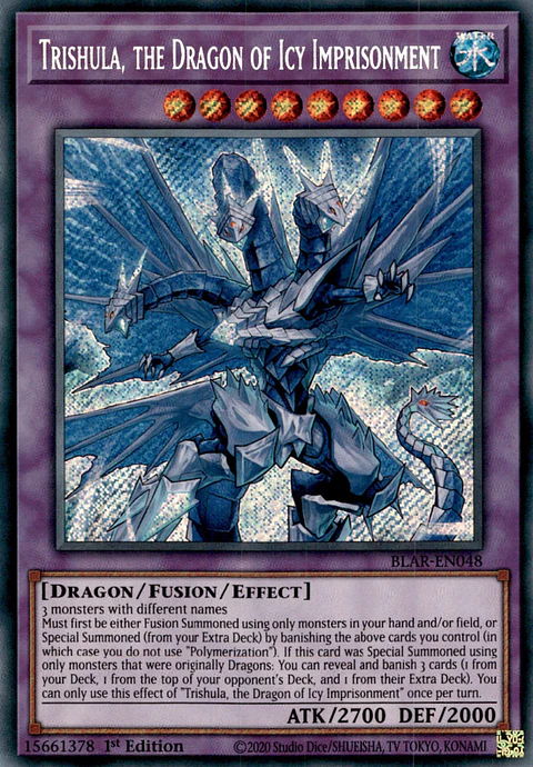 Trishula, the Dragon of Icy Imprisonment - BLAR-EN048 - Secret Rare
