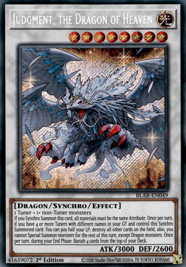 Judgment, the Dragon of Heaven - BLAR-EN049 - Secret Rare 1