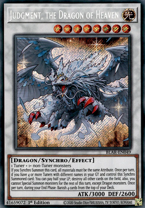 Judgment, the Dragon of Heaven - BLAR-EN049 - Secret Rare