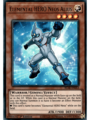 Elemental HERO Neos Alius - BLAR-EN053 - Ultra Rare 