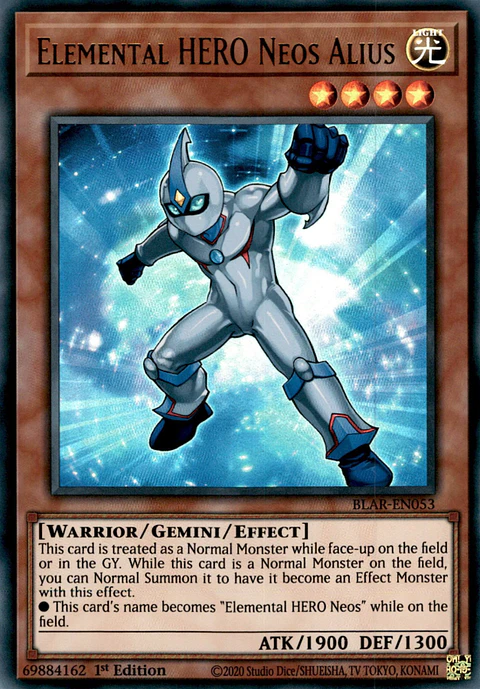 Elemental HERO Neos Alius - BLAR-EN053 - Ultra Rare 