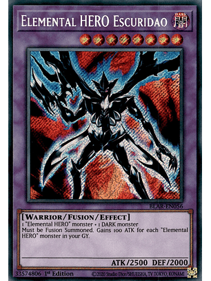 Elemental HERO Escuridao - BLAR-EN056 - Secret Rare