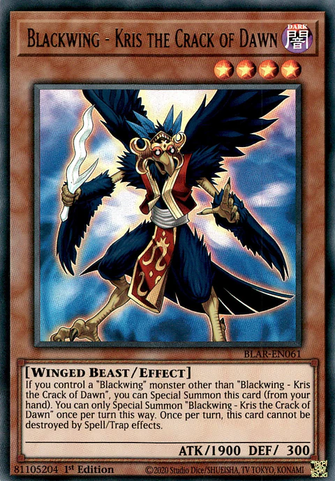 Blackwing - Kris the Crack of Dawn - BLAR-EN061 - Ultra Rare