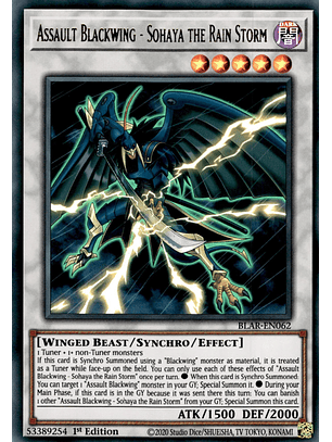 Assault Blackwing - Sohaya the Rain Storm - BLAR-EN062 - Ultra Rare