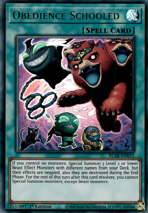 Obedience Schooled - BLAR-EN071 - Ultra Rare